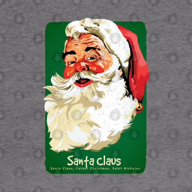 Santa Claus Father of Christmas by KewaleeTee